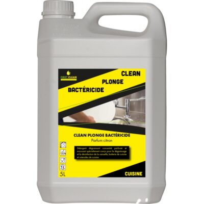 Liquide vaisselle plonge manuel 5l FIRST CLEAN BACTERICIDE