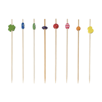 Piques décorés 12cm assorti bambou