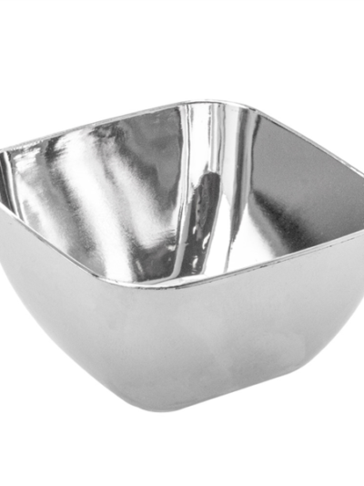 Mise en bouche ramequin 60ml argente PS 5,7x5,7x3,2 cm