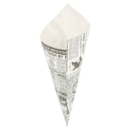 Cornet sachet en pointe 29.5x21 cm blanc (times)
