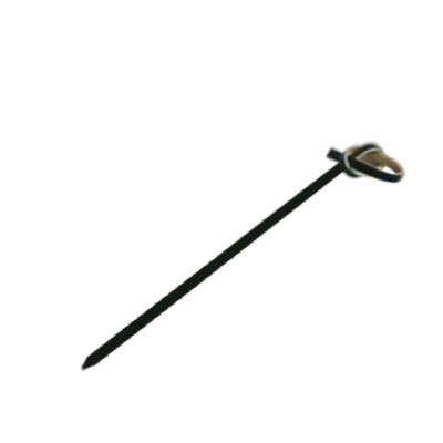Piques ruban noir 9 cm naturel bambou