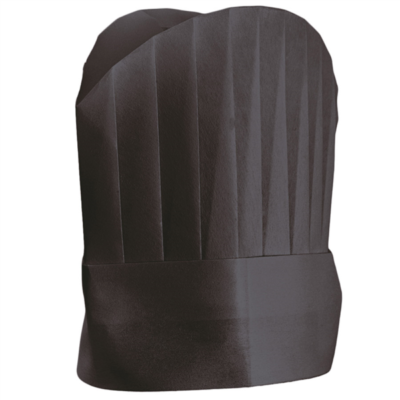 Toque ajustables 25cm NOIR airlaid