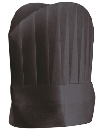 Toque ajustables 25cm NOIR airlaid