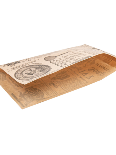 Sachet kraft ouverture 2 cotés 16x16,5 cm (marron)