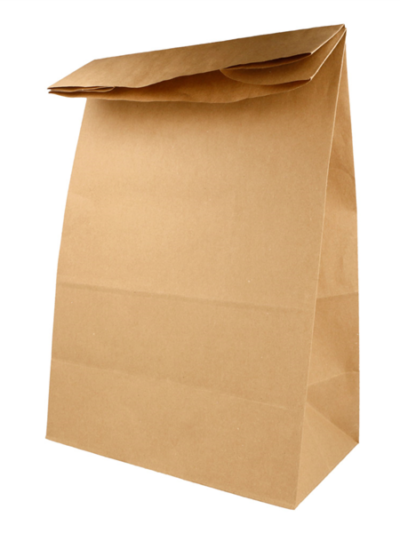 Sac SOS kraft brun 25x15x43,5 cm