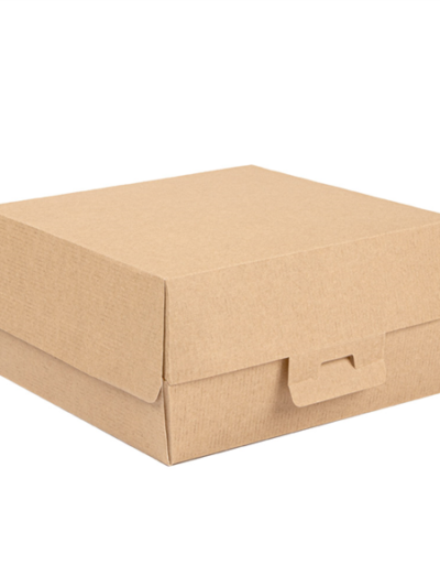 Boites Burger THEPACK brun 17,6x16,8x7,8cm carton ondulé