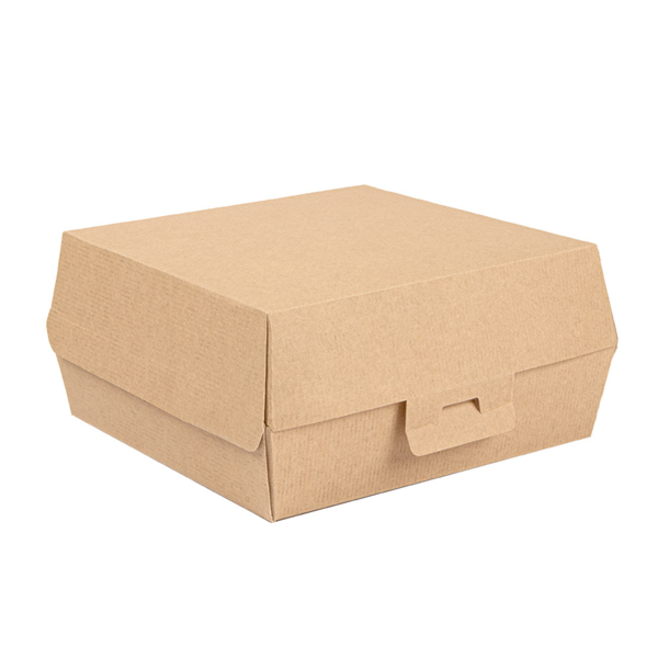 Boites Burger THEPACK brun 17,6x16,8x7,8cm carton ondulé