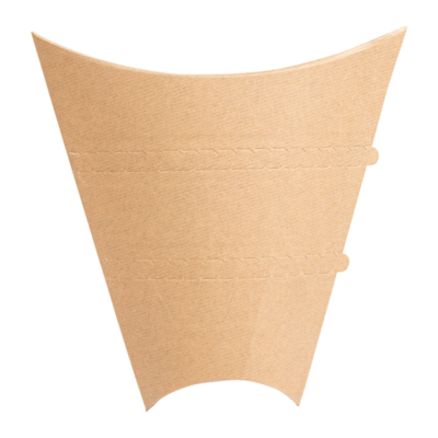 Boite CREPES BRUN carton ondulé 22/9,5x4x16,8cm