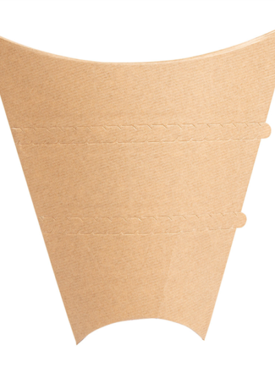 Boite CREPES BRUN carton ondulé 22/9,5x4x16,8cm