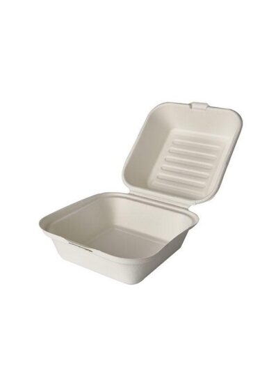 Boite blanche pulp BURGER 15x15x8 cm