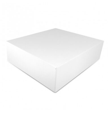Boîte pâtissière blanche hauteur 5cm