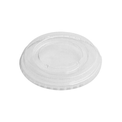 Couvercle plat sans passage pour pot dessert PPD7 / PPD9 en APET