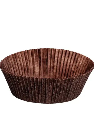 Caissette plissee brune (12/07) 129x69x30mm