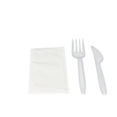 Kit couvert en plastique réutilisable