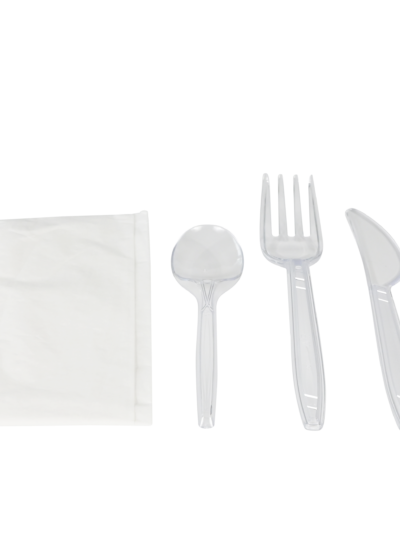 Kit couvert 4/1 PS transparent