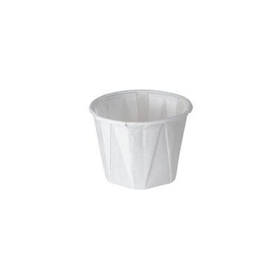 Pot papier plissé blanc 15 ml — mini-portion sauce