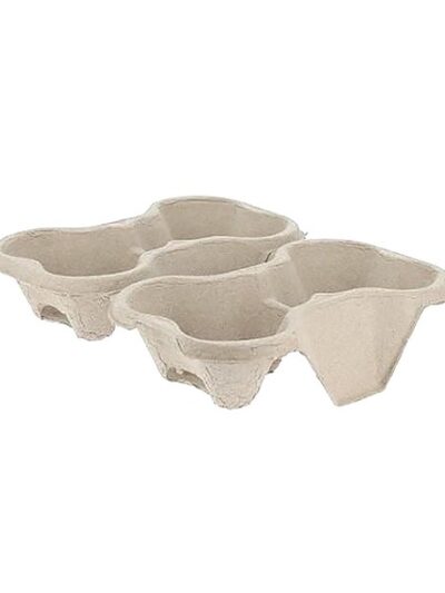 Porte gobelet par 2 alveoles en papier recyclé