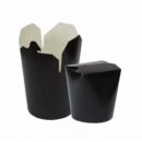 Pot à pâtes carton noir 480 ml — street food italien