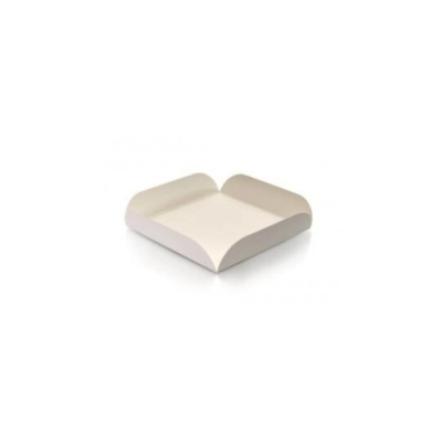 Carré rainé carton blanc 15 x 15 cm — support pâtisserie