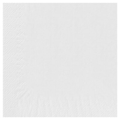 Serviette ouate 2 plis blanche 48 x 48 cm — colis 800 pcs