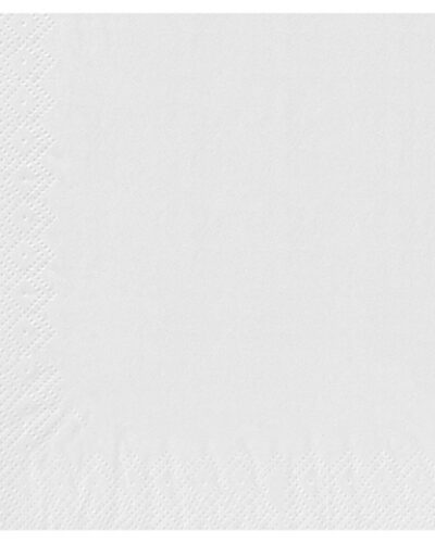 Serviette 2 plis BLANCHE ouate 48x48cm par 800