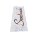 Sachet sandwich kraft BLANC IMPRIMÉ 12x4x32cm