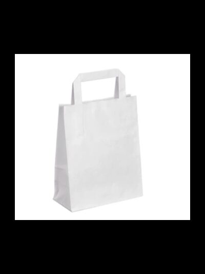 Sac kraft BLANC P.plates 26x14x32cm