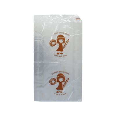 Sac à pain beige BD transparent 23 x 8 x 40 cm