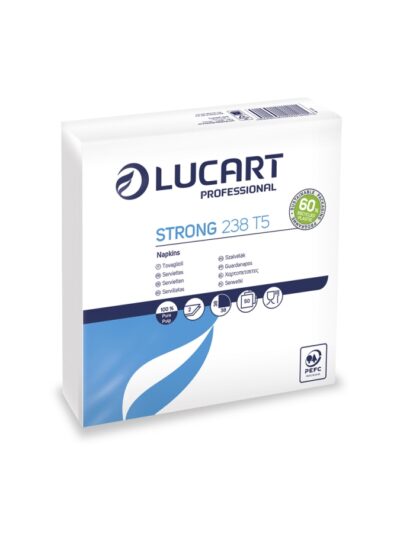 Serviette 2 plis BLANCHE 38x38 cm par 2400