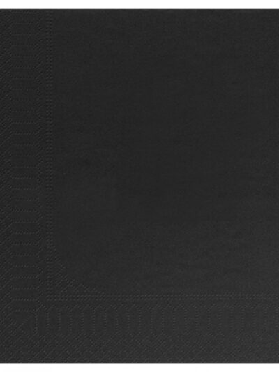 Serviette 2 plis NOIR 38x38 cm par 1800 (18x100pcs)