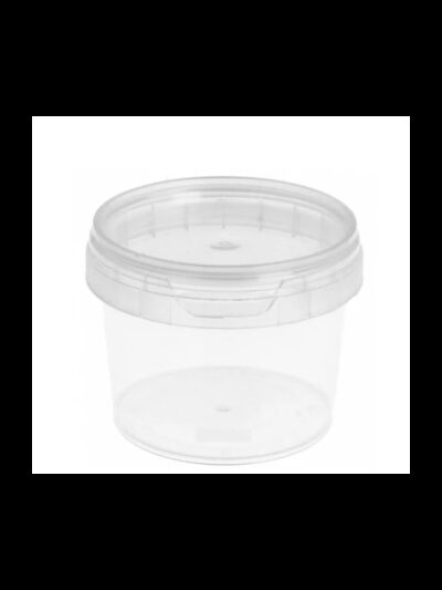 Pot rond PP fermeture à dent 240ml par 240