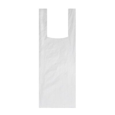 Tablier plastique jetable blanc 22 microns — protection HACCP