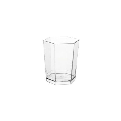 Verrine hexagonale 45 x 50 mm en PS — design contemporain