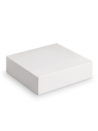 Boîte pâtissière blanche hauteur 8cm