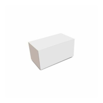 Boîte bûche en carton blanc