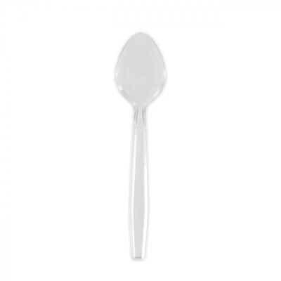 Cuillere dessert plastique transparent 11cm (40x50pcs)