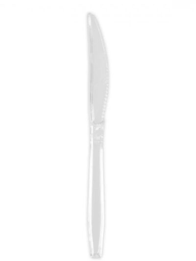 Couteau plastique transparent 18cm (40x50 pcs)