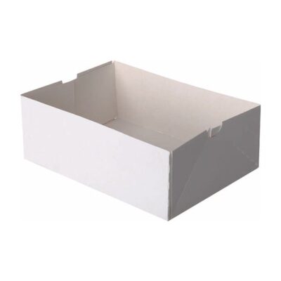 Boîte pâtissière blanche sans couvercle