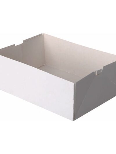 Boîte pâtissière blanche sans couvercle