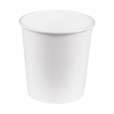 Pot soupe carton blanc + couvercle carton — 100 % carton