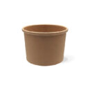Pot a soupe carton BRUN 8oz + couvercle PP