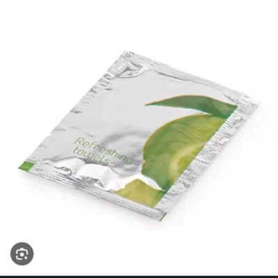 Rince-doigts fraîcheur citron 135 x 130 mm — sachet individuel