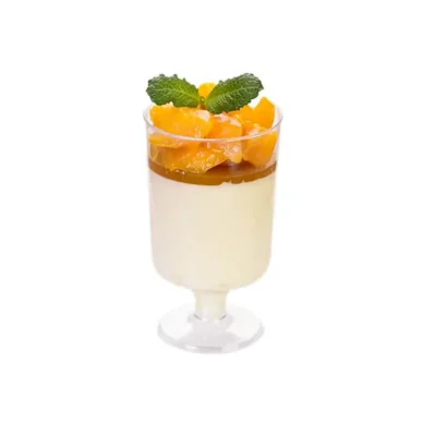 Verrine à pied cristal 10 cl Ø 50 mm — élégance traiteur