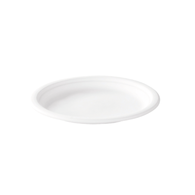 Assiette ronde pulp blanche