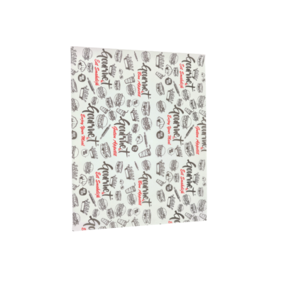 Papier plateau gourmet 25 x 33 cm — décor brasserie