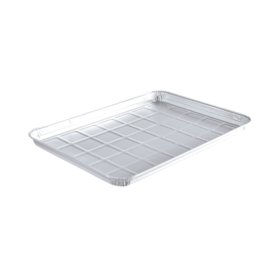 Plateau pizza aluminium 444 x 324 x 28 mm — four